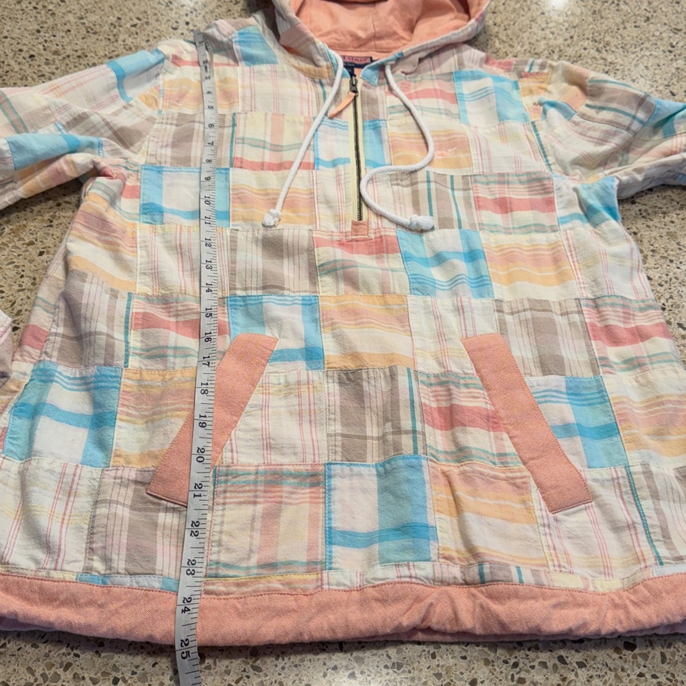 Vineyard Vines Zip Pullover Plaid Patchwork Jacket - image 6